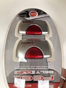 2x KOREA Made Seat Belt Adjuster for Comfort Buckle Strap Shoulder Clip RED - Bild 1 von 9