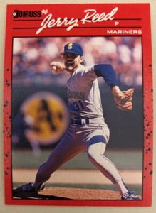 1990 Donruss Jerry Reed Baseball Card #614 Mariners Pitcher High Grade