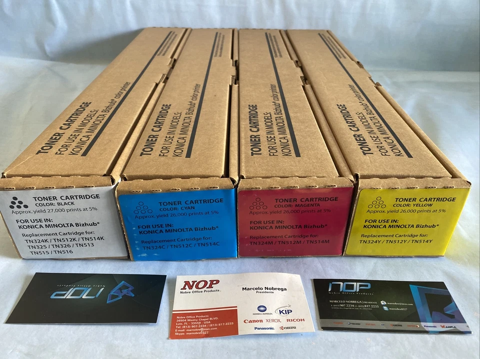 Genuine Konica Minolta Toner Set Tn512c Tn512m Tn512y