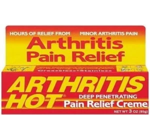 Arthritis Hot Deep Penetrating Pain Relief Crème (3 Oz) - Picture 1 of 8