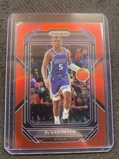2022-23 Panini Prizm De'Aaron Fox *160/299* Red Prizm Sacramento Kings #118