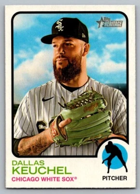 2022 Topps Heritage - Dallas Keuchel #133 - Image 1 of 2