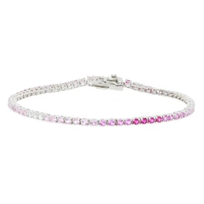 URANIA PREZIOSI - Bracciale Tennis in argento con brillanti da 2 mm - 18 cm - Immagine 1 di 2