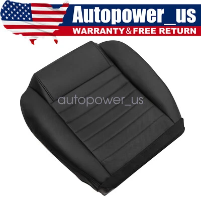 Cubierta de asiento de cuero inferior de pasajero negra para Ford Mustang GT 2005-2009 2 puertas Foto 1 de 4