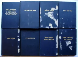 Lote de 8 libros de entrenamiento de la Academia Militar de los Estados Unidos de colección década de 1940 con mapas, Segunda Guerra Mundial ++ - Imagen 1 de 6
