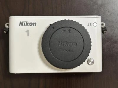 Nikon 1 J3 14.25MP Digital Camera White Mirrorless SLR - Image 1 of 2
