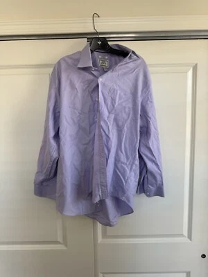 Jos. A Bank Mens Lavender Button Up Long Sleeved Dress Shirt Size 16.5-33 - Image 1 of 4