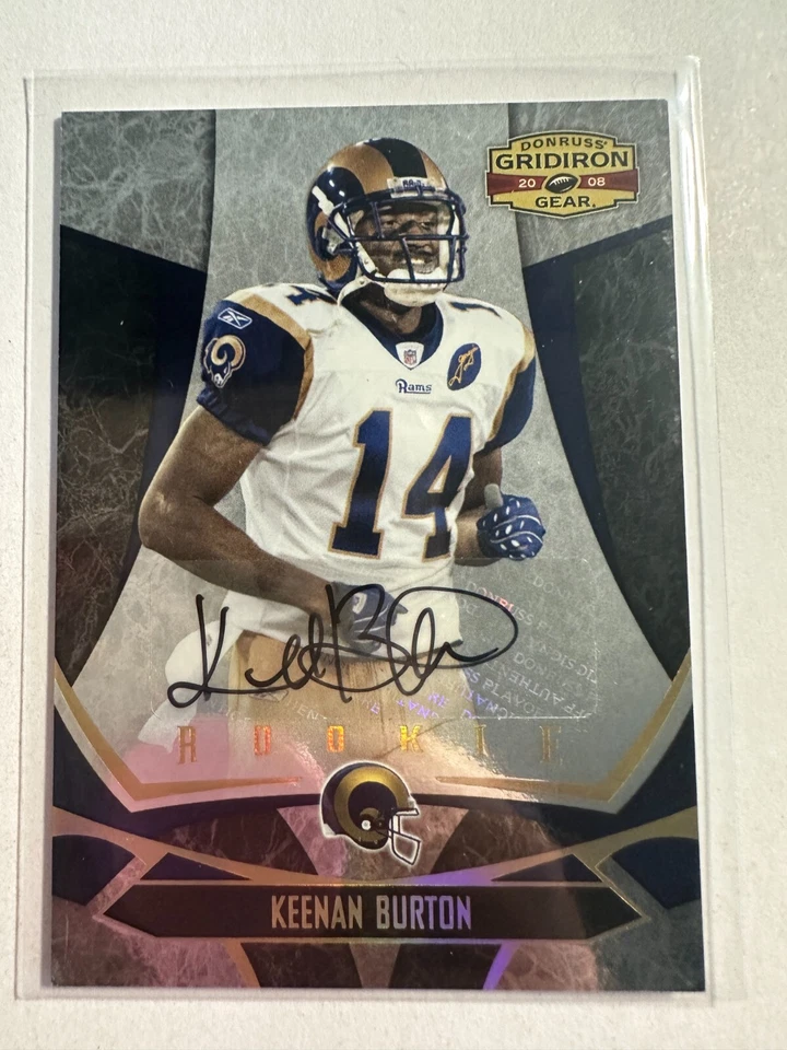 K131,765- 2008 Donruss Gridiron Gear Auto Gold Holofoil #153 Keenan Burton #/250 - Image 1 of 1