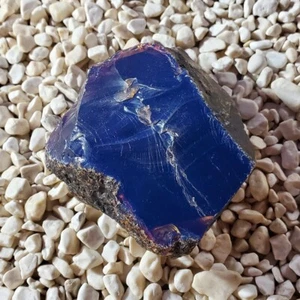 133 gramos ámbar azul Sumatra áspero #28 - Imagen 1 de 8