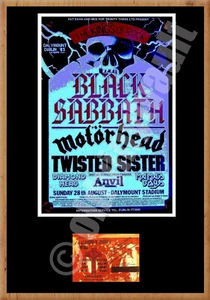 BLACK SABBATH DALYMOUNT STADIUM DUBLIN 1983 POSTER WITH TICKET  A4-A3-A2 SIZES - Picture 1 of 1