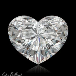 1.01 Carat F/SI2/Ideal-Pol Heart Shape AGI Certified Diamond 6.16x6.95x3.34mm - Picture 1 of 5
