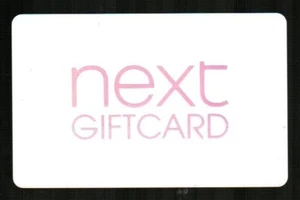 NEXT Classic Logo Silver on White ( 2011 ) Gift Card ( $0 ) - Picture 1 of 2