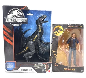 Jurassic World Fallen Kingdom Indoraptor Dinosaur Mattel & Owen Grady Amber Coll - Picture 1 of 15