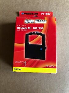 Naylon Ribbon OKIDATA ML 182/192 Black 11507 Ribbon Cartridge Brand New