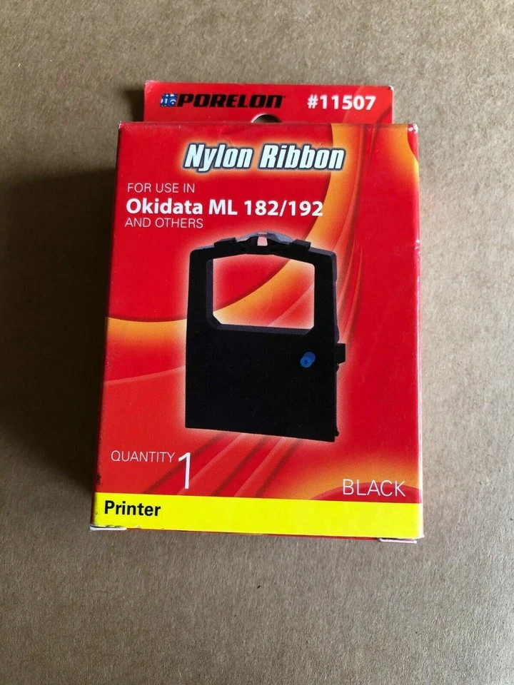 Naylon Ribbon OKIDATA ML 182/192 Black 11507 Ribbon Cartridge Brand New - Image 1 of 1