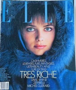 ELLE Magazine USA Edition October 1986 RARE Vintage Collectors US - Picture 1 of 6