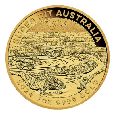 1 oz 100$ Australien Goldmünze Super Pit 2024 BU - Bild 1 von 2