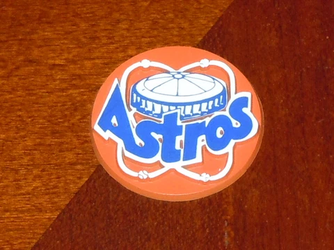 HOUSTON ASTROS Vintage Old MLB RUBBER Baseball FRIDGE MAGNET Standings Board Cover
