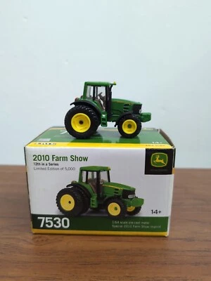 1/64 Ertl Toy John Deere 7530 Tractor With Rear Duals  2010 Farm Show 1 of 5,000 - Image 1 of 4
