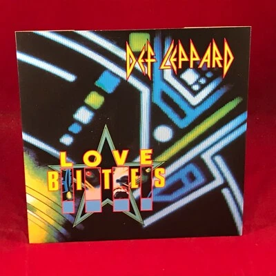 DEF LEPPARD Love Bites 1988 UK  7" vinyl single  45 original Billy's Got A Gun - Image 1 of 4
