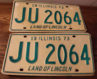 Set+of+Two+1973+Illinois+Automobile+License+Plates