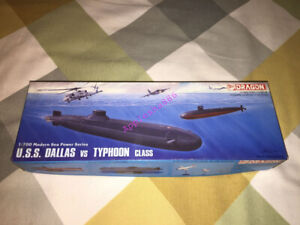 DRAGON 7001 1:700 scale U.S.S. DALLAS VS TYPHOON CLASS Plastic model kit