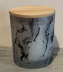 VOLCANO Capri Blue Type Citrus Clean Coco Soy Marble Candle Crackle Wood Wick US - Picture 1 of 3