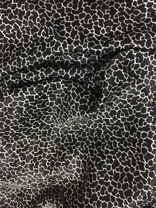 4yd.cut animal print faux silk fabric black Cheetah print new - Picture 1 of 2