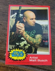 Star Wars 2012 exclusiva tarjeta promocional Matt Busch Artist 1977 estilo Topps # 22 - Imagen 1 de 1