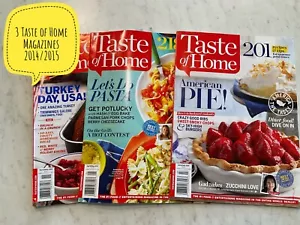 3 Taste of Home Magazines 2014/2015 - Picture 1 of 11