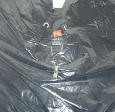 Size 2XLarge Hanes Men’s Premium Eco Smart Navy Full Zip Hooded Sweatshirt XXL - Image 1 of 4