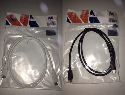 Cable de datos USB MYBAT USB3.1 tipo C USB a tipo C 3 pies opciones de color Foto 1 de 4