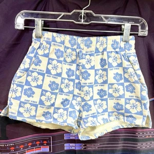 ZARA Surf Vibes Hawaiian Girls Sweat Shorts Size 9 - Picture 1 of 5