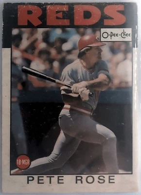 1986 O-PEE-CHEE #1 PETE ROSE CINCINNATI REDS - Image 1 of 2