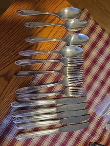 13 Pieces Vintage NATIONAL AIRLINES Silverware Flatware International Silver Co - Picture 1 of 2