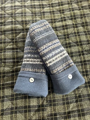 Шерстяной переработанный свитер варежки флисовая подкладка Бесплатная доставка - Изображение 1 из 4