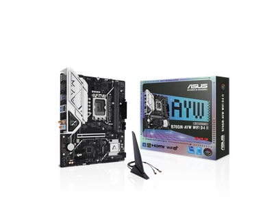 ASUS B760M-AYW WIFI D4 II LGA 1700 Intel B760 Micro ATX Motherboard - Image 1 of 4