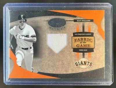 Materiales certificados Hoja 2005 Matt Williams tela del juego #97/100 Gigantes Foto 1 de 2