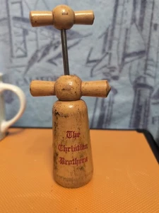 CAVATAPPI IN LEGNO VINTAGE DOPPIA TORSIONE "I FRATELLI CRISTIANI" Pubblicità  - Foto 1 di 11