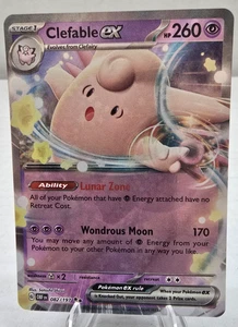 Pokémon TCG Clefable ex Sv03: Obsidian Flames 082/197 Holo Double Rare NM - Picture 1 of 3