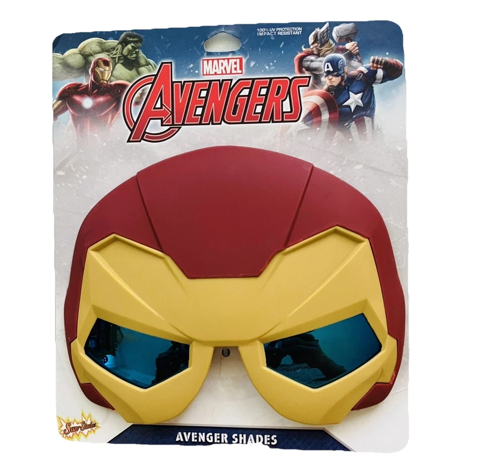 Iron Man SunStaches Officially Licensed Marvel Comics Tony Stark Avengers - Image 1 of 2