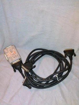 Belkin F1U123 Bitronics Data Switch 3 Parallel Port, 2 Cables Included! TESTED! - Image 1 of 4