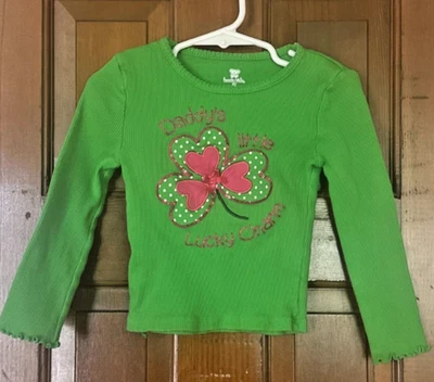 Koala Kids зеленый трилистник St Patrick день длинным рукавом рубашка размер 2 ребенка ясельного возраста - Изображение 1 из 4