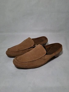 Merona Sox-Tab Heeled Brown Leather Mules Clogs Slip on Shoes Women's 8.5 - Picture 1 of 8