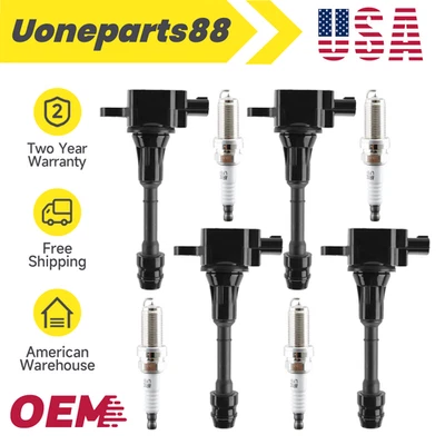 UF350 4pcs Ignition Coil & Spark Plug for 2002-2006 Nissan Altima Sentra L4 2.5L - Imagem 1 de 4