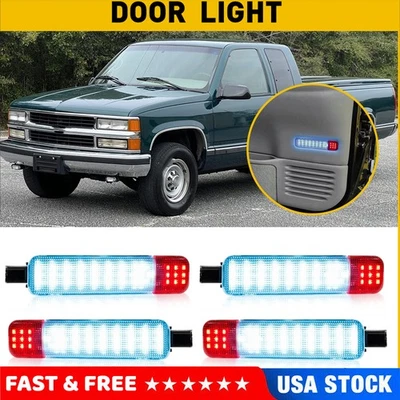 4x LED Door Courtesy Light For Chevy Silverado Suburban Tahoe GMC Sierra Yukon - Image 1 of 4