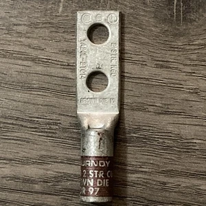 BURNDY YA2CL-2TC14  2 STR N60    BROWN DIE 10 - Picture 1 of 2