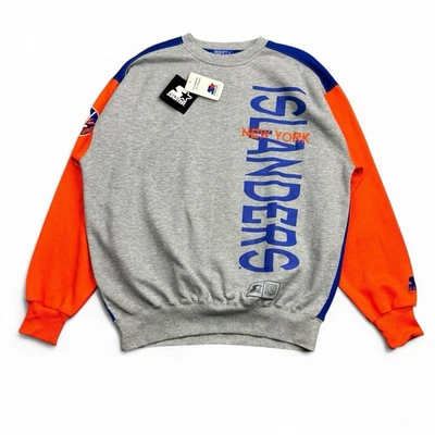 Moletom Vintage Anos 90 Starter New York Islanders Grande Bordado NHL Novo - Imagem 1 de 4