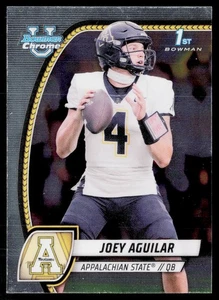 Joey Aguilar 2024 Bowman University Chrome #103 Appalachian State Mountaineers - Picture 1 of 2