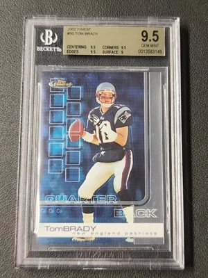 Tom Brady 2002 Topps Finest #50 BGS 9.5 - Image 1 of 4